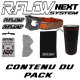 Masque R-FLOW NEXT 52 Gris / Orange - Full pack 