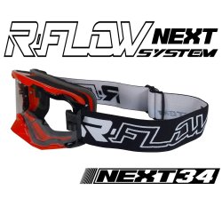 Masque R-FLOW NEXT 34 Noir / Rouge - Full pack 