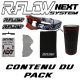 Masque R-FLOW NEXT 34 Noir / Rouge - Full pack 