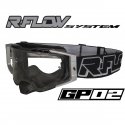 Masque R-FLOW GP 02 Gris / Noir - écran clair