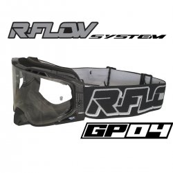 Masque R-FLOW GP 04 Noir / Gris - écran clair