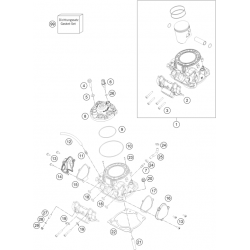 Cylindre et culasse GASGAS 300 EC 2T 2023 