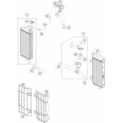 Système de refroidissement GASGAS 300 EC 2T 2023 