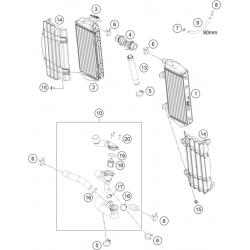 Système de refroidissement GASGAS 250 EC-F 4T 2023 