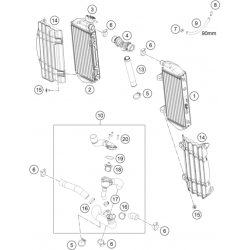 Système de refroidissement GASGAS 350 EC-F 4T 2023 