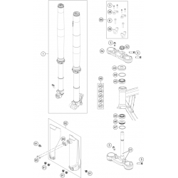 Fourche et Tés GASGAS 50 MC 2T 2023 