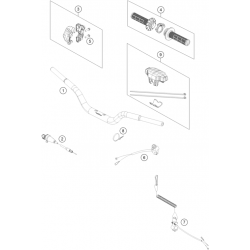 Guidon et commandes GASGAS 50 MC 2T 2023 