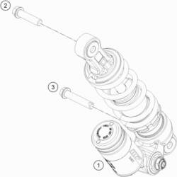 Amortisseur complet GASGAS 50 MC 2T 2023 