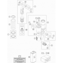 Amortisseur détaillé GASGAS 50 MC 2T 2023 