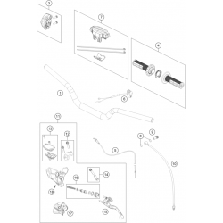 Guidon et commandes GASGAS 65 MC 2T 2023 