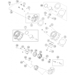 Cylindre et culasse GASGAS 65 MC 2T 2023 