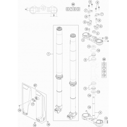 Fourche et Tés GASGAS 85 MC 14/17 2T 2022 