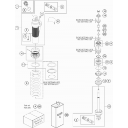 Amortisseur détaillé GASGAS 85 MC 14/17 2T 2022 