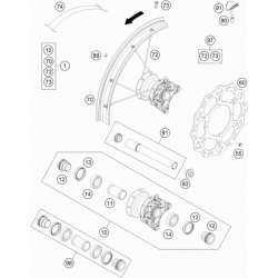 Roue avant GASGAS 85 MC 14/17 2T 2022 