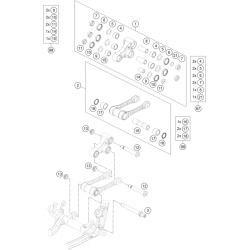 Biellettes suspension GASGAS 125 MC 2T 2023 