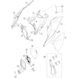 Filtre à air et boîte à air GASGAS 125 MC 2T 2023 