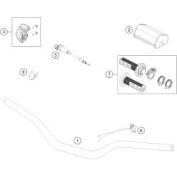 Guidon et commandes GASGAS 250 MC 2T 2023 