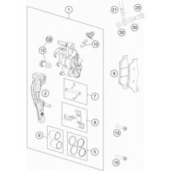 Étrier de frein avant GASGAS 250 MC 2T 2023 