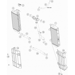 Système de refroidissement GASGAS 250 MC 2T 2023 
