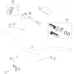 Guidon et commandes GASGAS 250 MC-F 4T 2023 