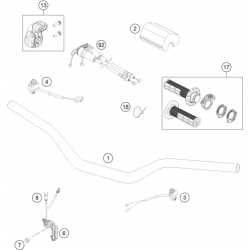 Guidon et commandes GASGAS 450 MC-F 4T 2023 