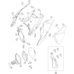 Filtre à air et boîte à air GASGAS 450 MC-F 4T 2023 