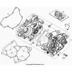 Carter moteur BETA 125 RR 2T RACING 2023 