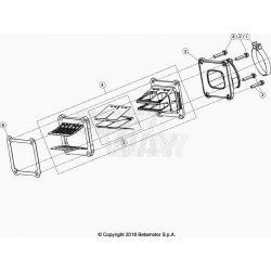 Boîte à clapets et pipe d'admission BETA 125 RR 2T RACING 2023 