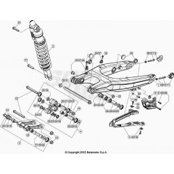 Bras oscillant, biellettes BETA 125 RR 2T RACING 2023 