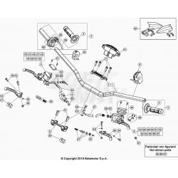 Guidon et maître cylindre BETA 125 RR 2T RACING 2023 