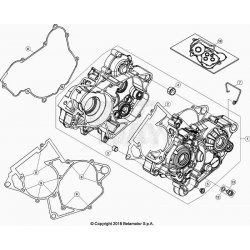 Carter moteur BETA 200 RR 2T RACING 2023 