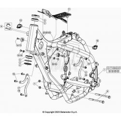 Cadre, chassis BETA 200 RR 2T RACING 2023 