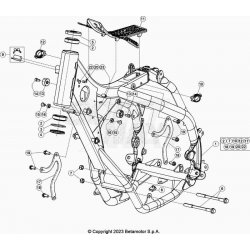 Cadre, chassis BETA 200 RR 2T RACING 2023 