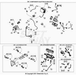 Faisseau électrique et compteur BETA 250 RR 2T RACING 2023 