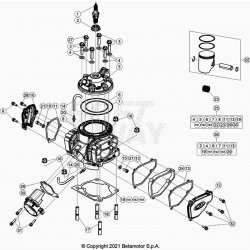 Cylindre et kit piston BETA 300 RR 2T 2023 