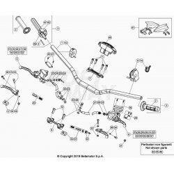 Guidon et maître cylindre BETA 350 RR 4T RACING 2023 