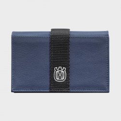 Porte-feuille cuir Bleu / Noir HUSQVARNA