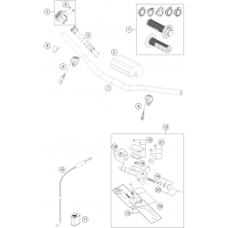 Guidon et commandes HUSQVARNA TC 125 2T 2024 