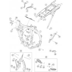 Cadre et boucle arrière HUSQVARNA TC 125 2T 2024 