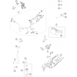 Batterie et faisceau électrique HUSQVARNA FC 250 2024 