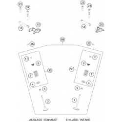 Valves d'échappement HUSQVARNA FC 450 2024 