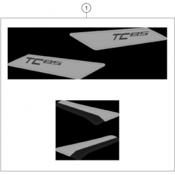 Adhésifs kit déco HUSQVARNA TC 85 17/14 2024 