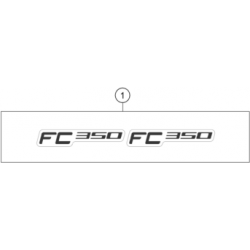 Adhésifs kit déco HUSQVARNA FC 350 2024 