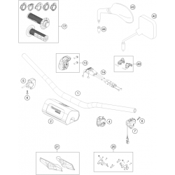 Guidon et commandes HUSQVARNA FE 250 2024 