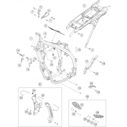 Cadre et boucle arrière HUSQVARNA FE 250 2024 