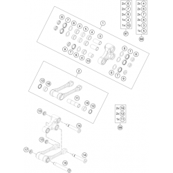 Biellettes suspension HUSQVARNA FE 250 2024 