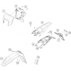 Garde-boue HUSQVARNA FE 250 2024 