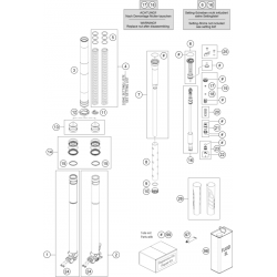 Fourche détaillée HUSQVARNA FE 450 2024 