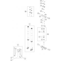 Fourche et Tés HUSQVARNA FE 350 2024 