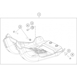 Sabot moteur HUSQVARNA TE 150i 2T 2024 